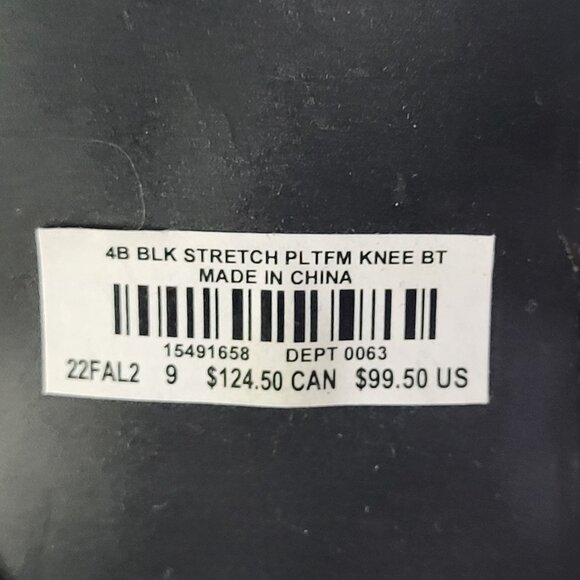 TORRID Womens 9 Wide Black Stretch Platform Over Knee Boot Faux Suede Goth Laces - Picture 7 of 14